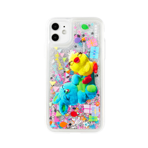 [주문제작] Happy Ducky and Bunny Glitter Case